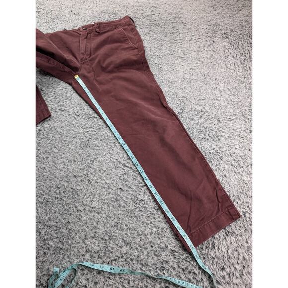 J Crew Pants Mens 30x30 Red Broken In Chino Preppy Straight Classiccore Casual - Picture 8 of 10